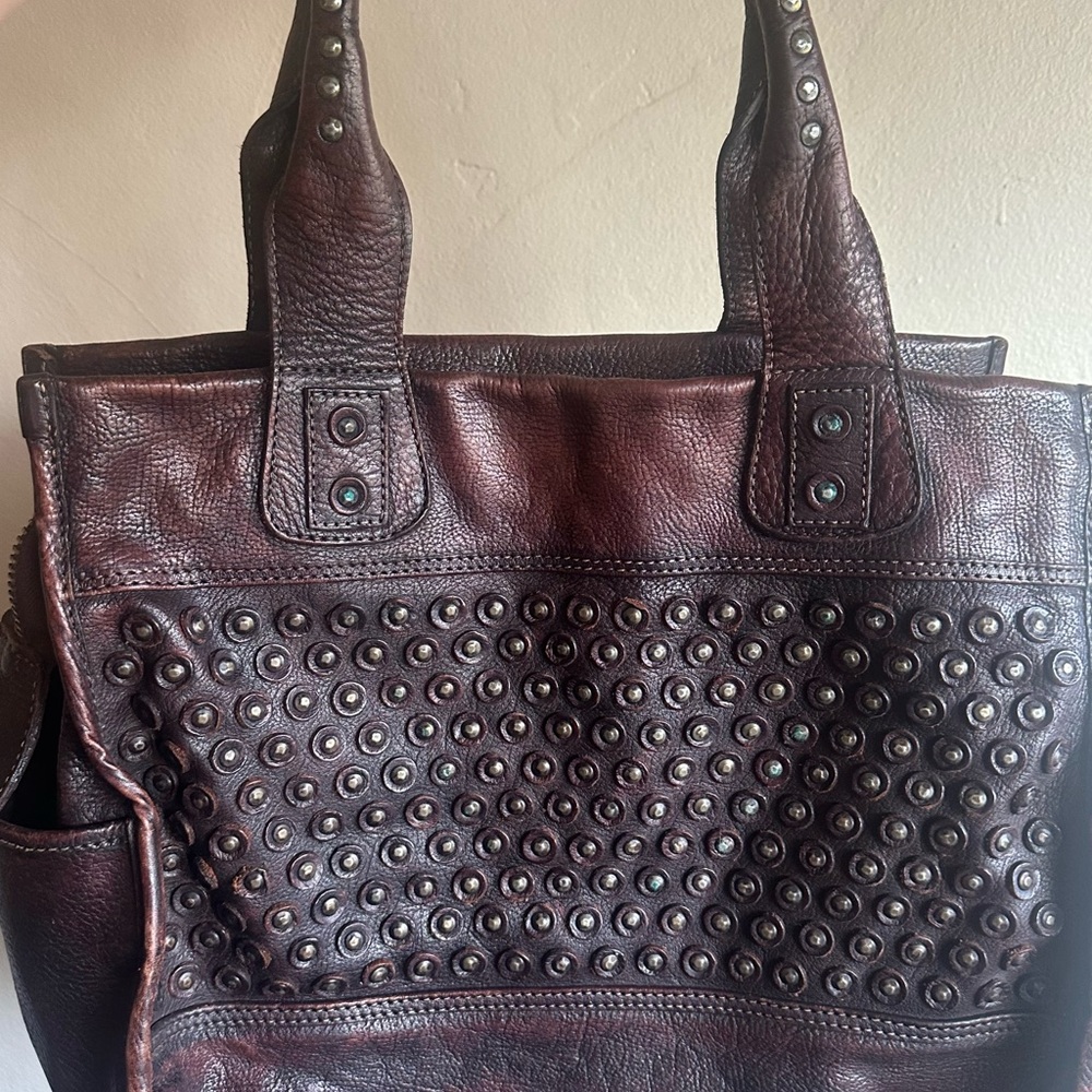 Fabulous Frye Jenna disc leather shoulder bag *Rare*